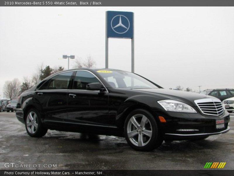 Black / Black 2010 Mercedes-Benz S 550 4Matic Sedan