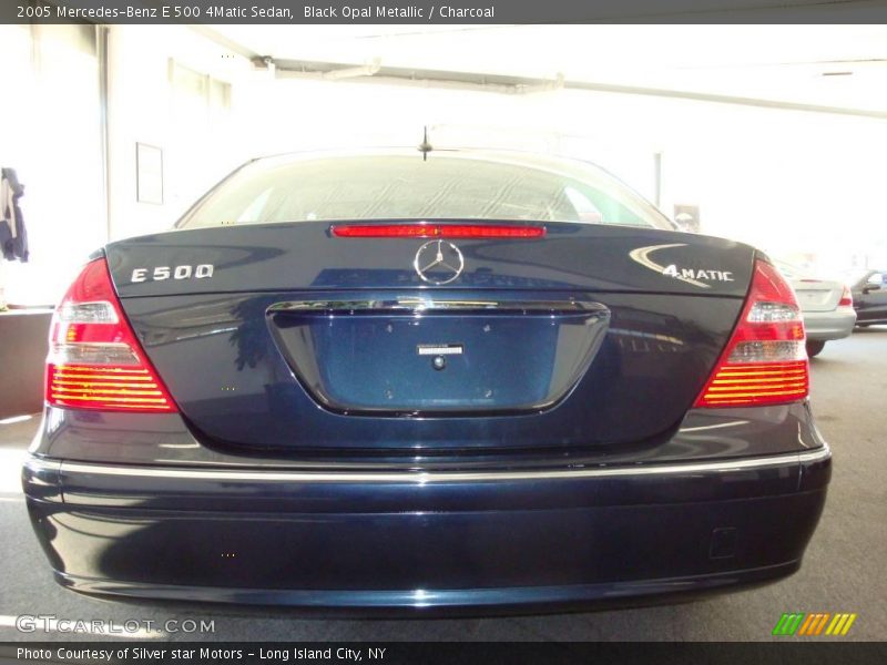 Black Opal Metallic / Charcoal 2005 Mercedes-Benz E 500 4Matic Sedan