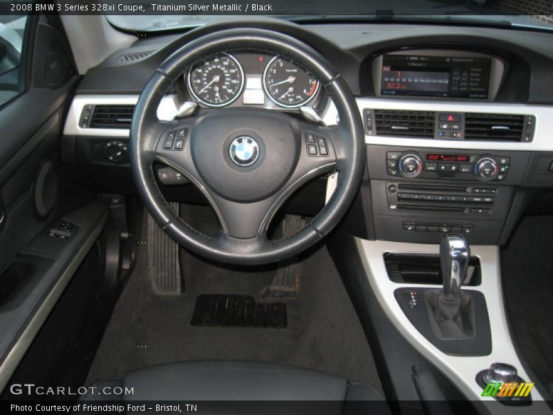Titanium Silver Metallic / Black 2008 BMW 3 Series 328xi Coupe