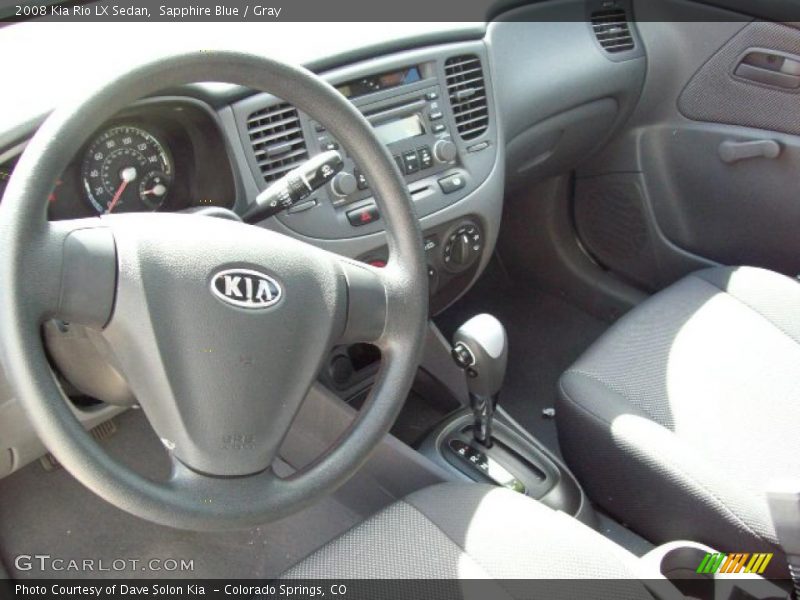 Sapphire Blue / Gray 2008 Kia Rio LX Sedan