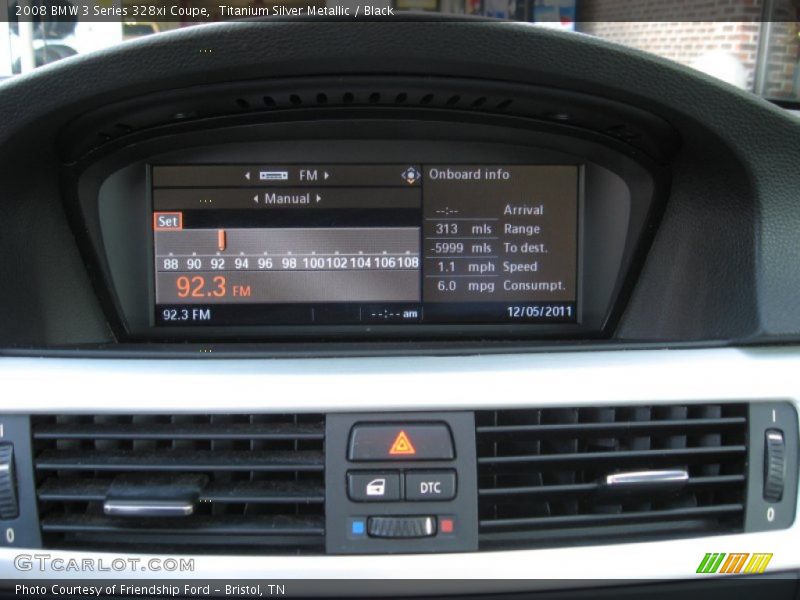 Titanium Silver Metallic / Black 2008 BMW 3 Series 328xi Coupe