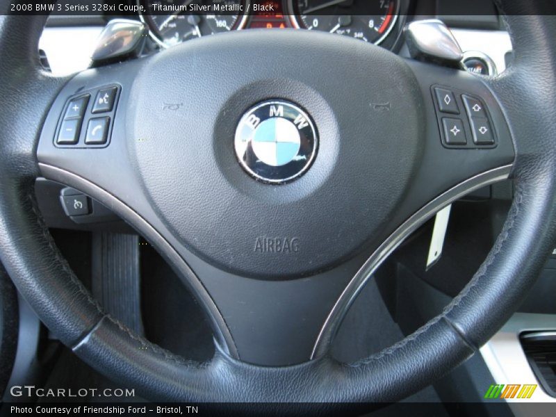 Titanium Silver Metallic / Black 2008 BMW 3 Series 328xi Coupe