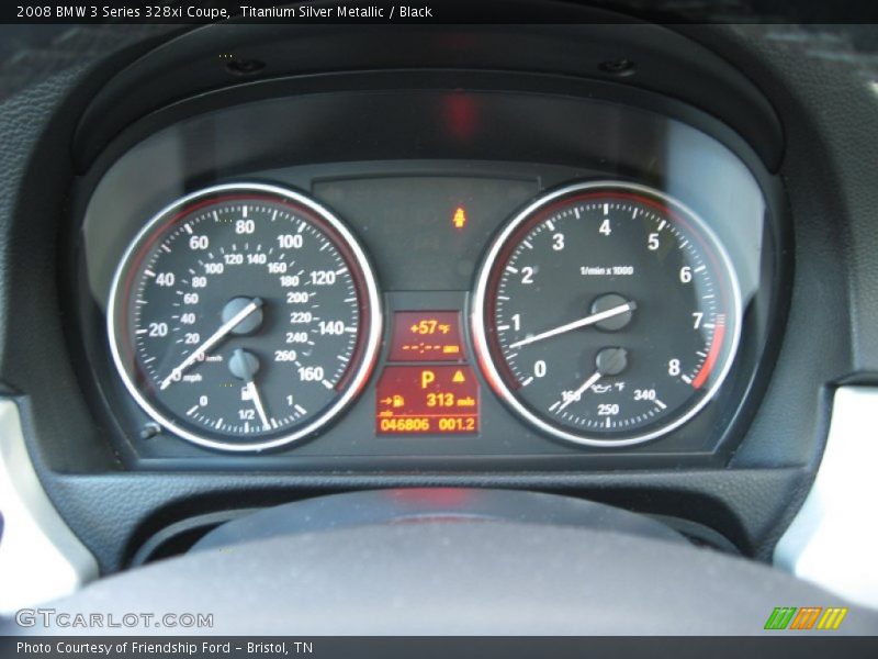 Titanium Silver Metallic / Black 2008 BMW 3 Series 328xi Coupe