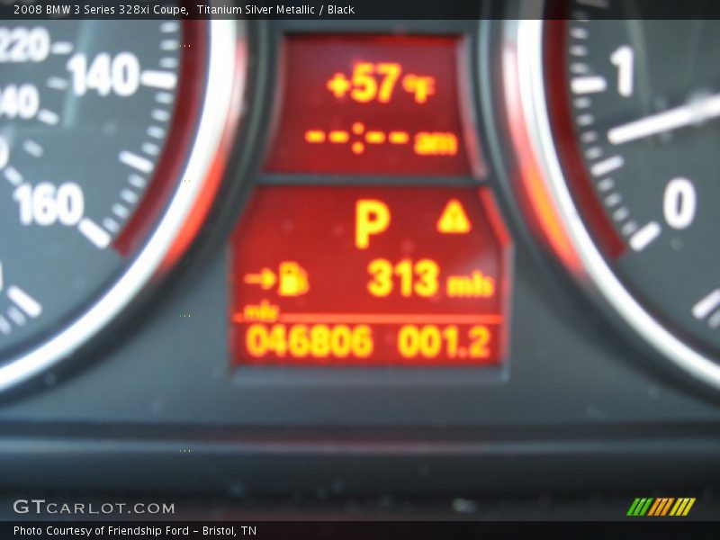 Titanium Silver Metallic / Black 2008 BMW 3 Series 328xi Coupe