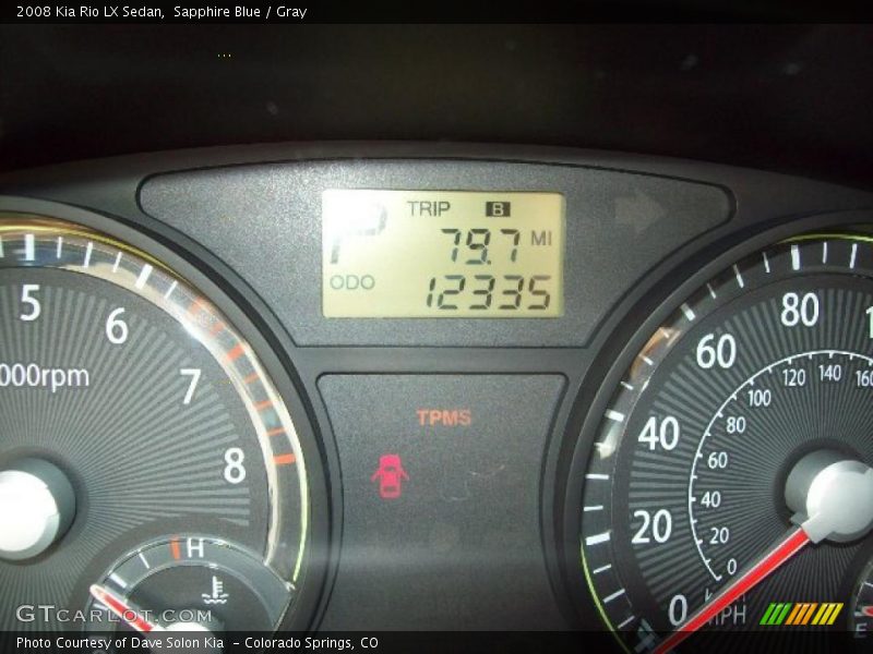 Sapphire Blue / Gray 2008 Kia Rio LX Sedan