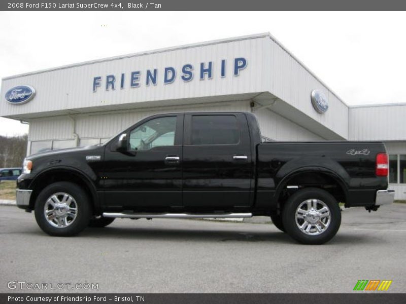 Black / Tan 2008 Ford F150 Lariat SuperCrew 4x4