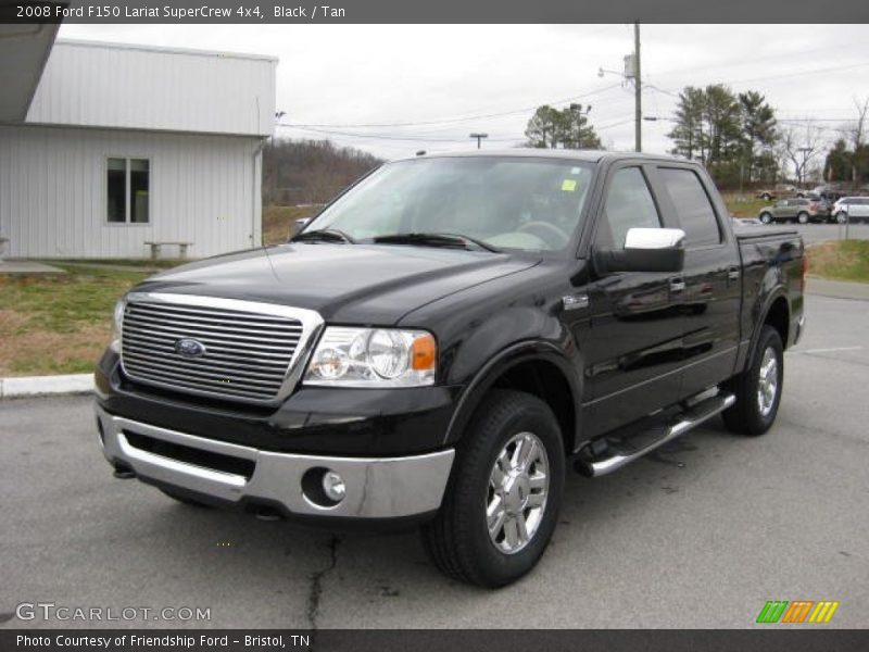 Black / Tan 2008 Ford F150 Lariat SuperCrew 4x4
