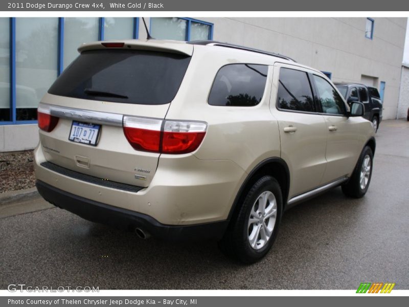 White Gold / Black 2011 Dodge Durango Crew 4x4