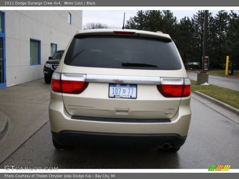 White Gold / Black 2011 Dodge Durango Crew 4x4