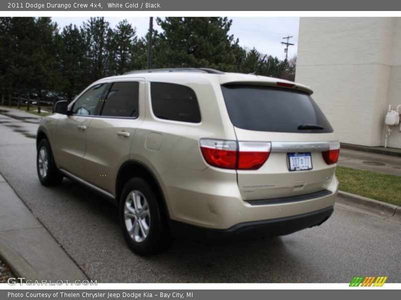 White Gold / Black 2011 Dodge Durango Crew 4x4