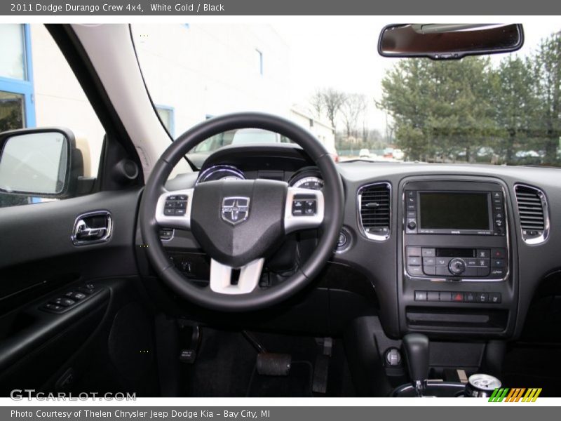 White Gold / Black 2011 Dodge Durango Crew 4x4