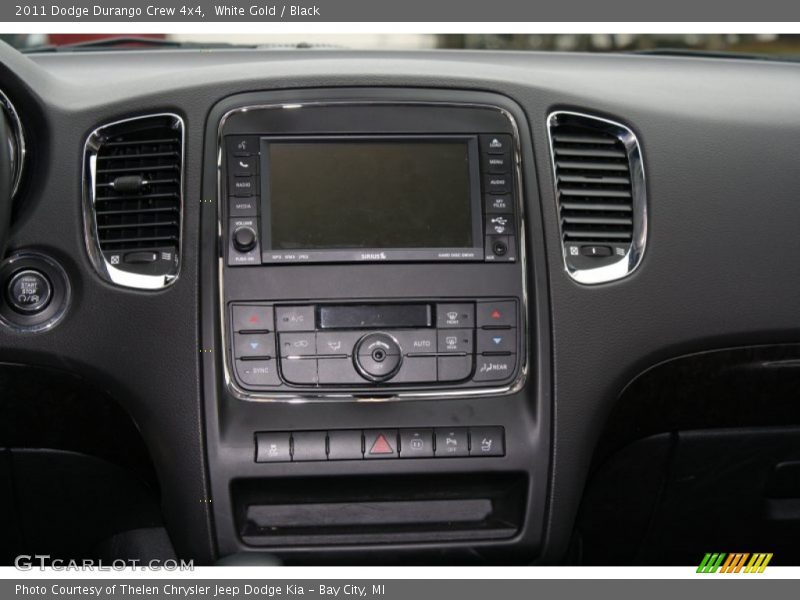 White Gold / Black 2011 Dodge Durango Crew 4x4