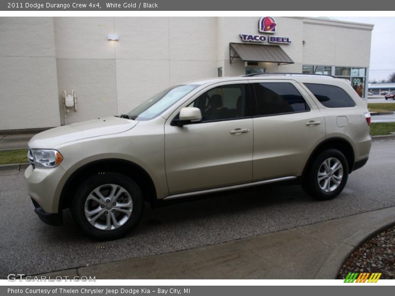 White Gold / Black 2011 Dodge Durango Crew 4x4
