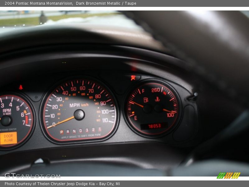 Dark Bronzemist Metallic / Taupe 2004 Pontiac Montana MontanaVision