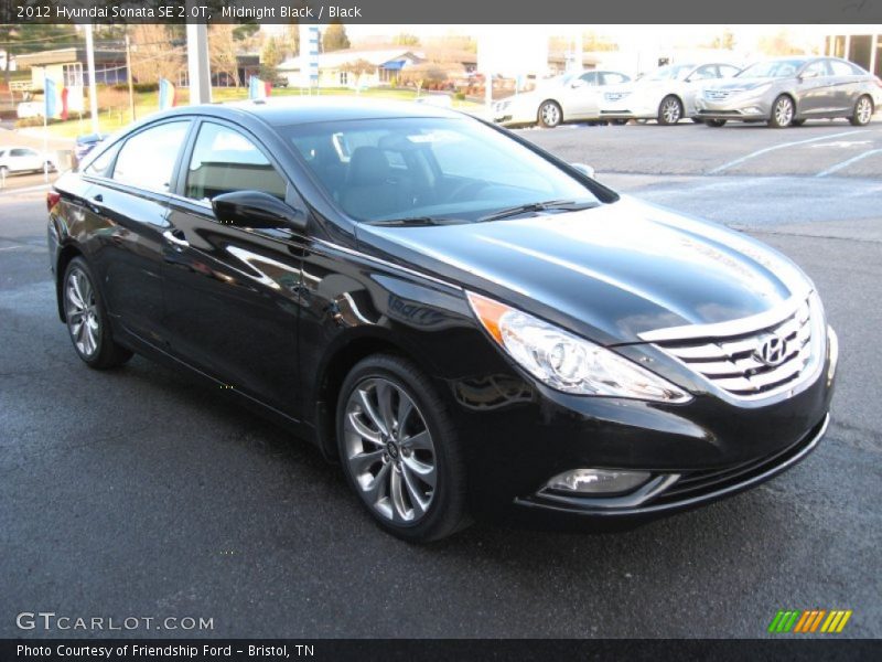 Midnight Black / Black 2012 Hyundai Sonata SE 2.0T