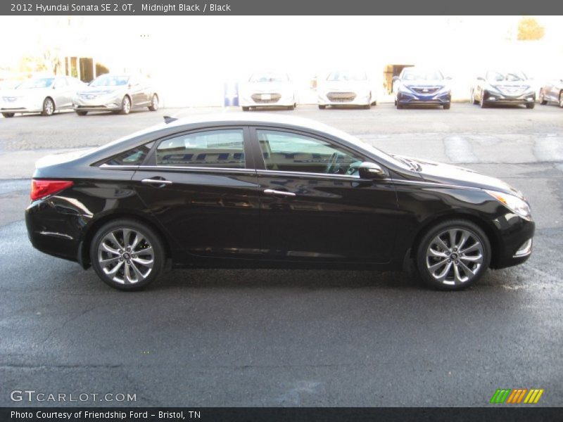 Midnight Black / Black 2012 Hyundai Sonata SE 2.0T