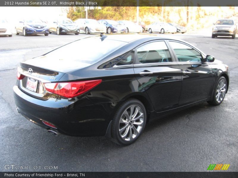 Midnight Black / Black 2012 Hyundai Sonata SE 2.0T