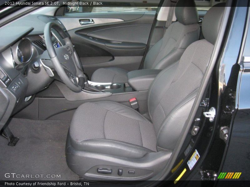 Midnight Black / Black 2012 Hyundai Sonata SE 2.0T