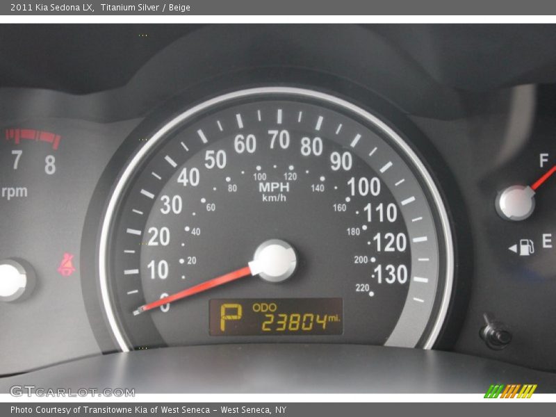 Titanium Silver / Beige 2011 Kia Sedona LX