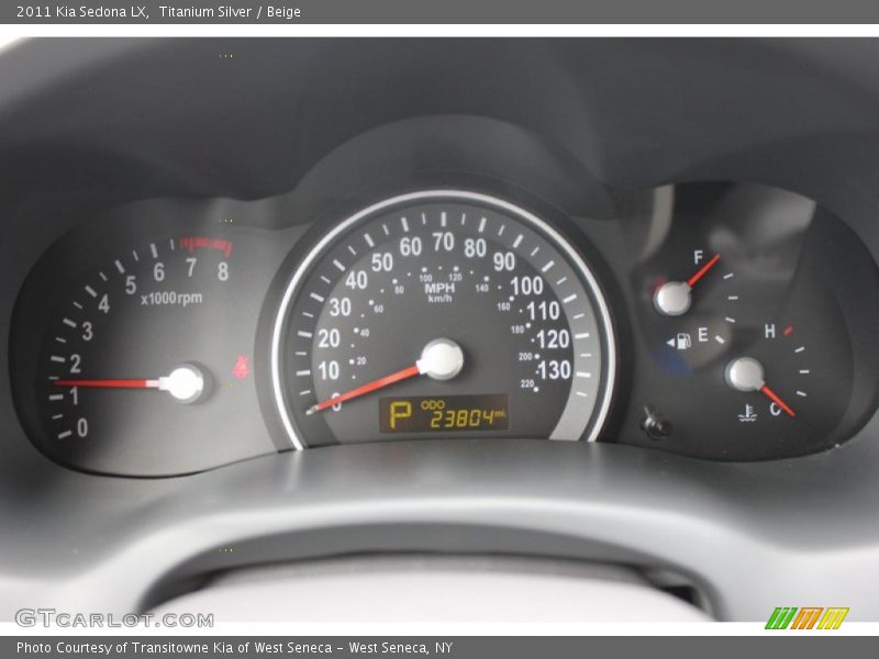 Titanium Silver / Beige 2011 Kia Sedona LX