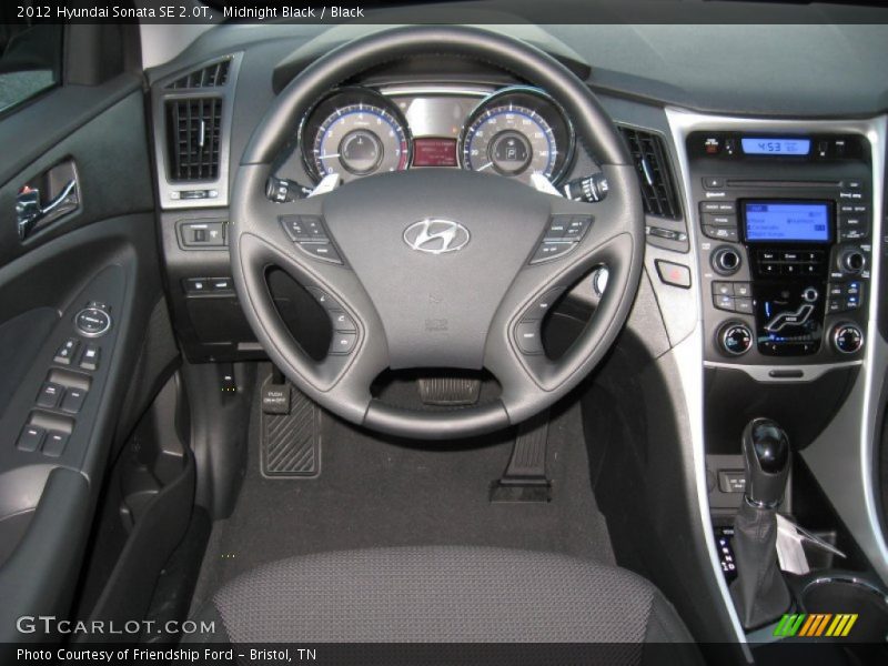 Midnight Black / Black 2012 Hyundai Sonata SE 2.0T