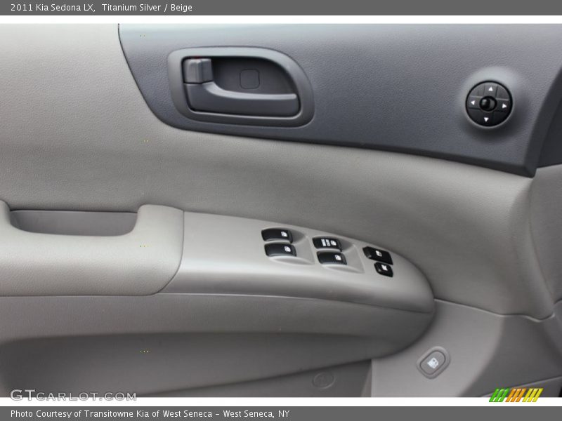 Titanium Silver / Beige 2011 Kia Sedona LX