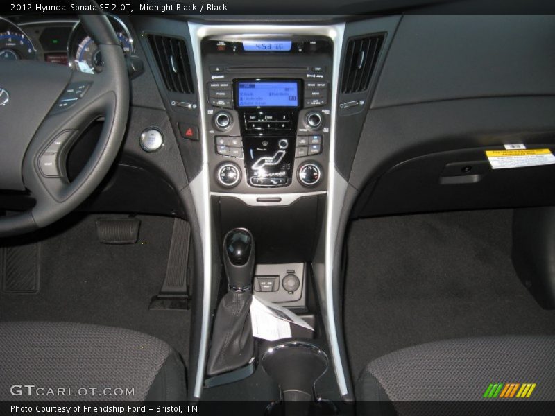 Midnight Black / Black 2012 Hyundai Sonata SE 2.0T