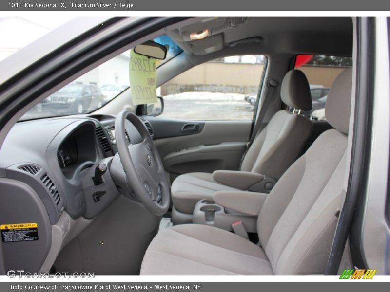 Titanium Silver / Beige 2011 Kia Sedona LX