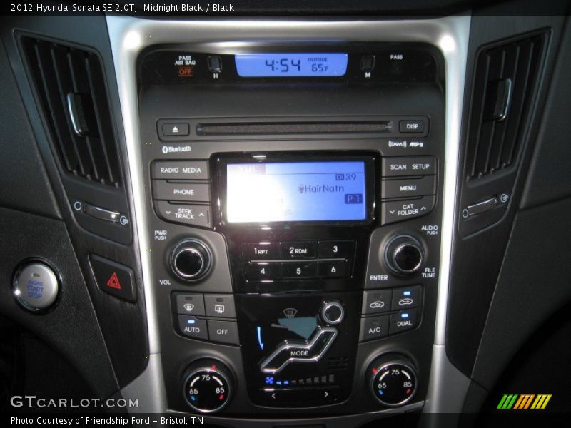 Midnight Black / Black 2012 Hyundai Sonata SE 2.0T