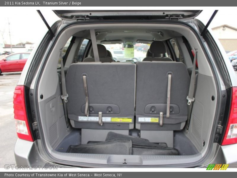 Titanium Silver / Beige 2011 Kia Sedona LX