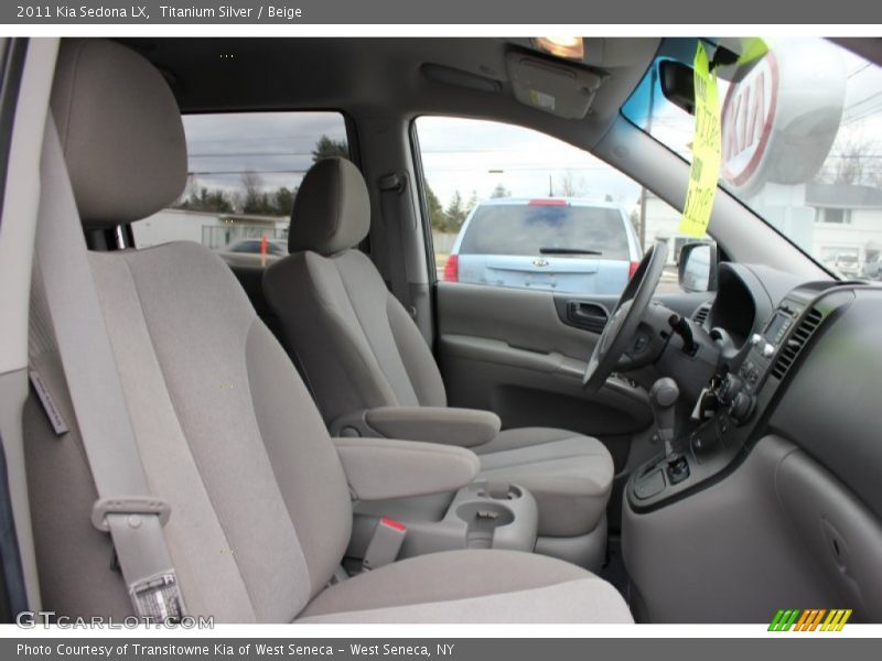 Titanium Silver / Beige 2011 Kia Sedona LX