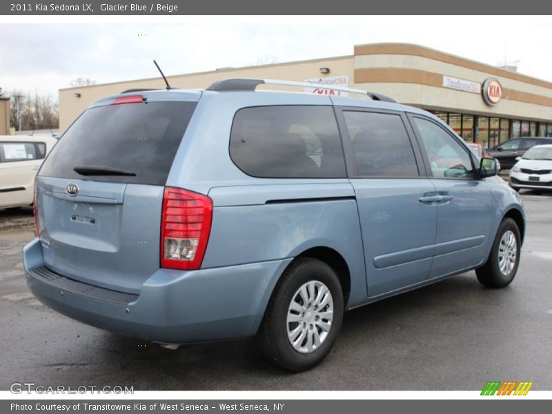 Glacier Blue / Beige 2011 Kia Sedona LX