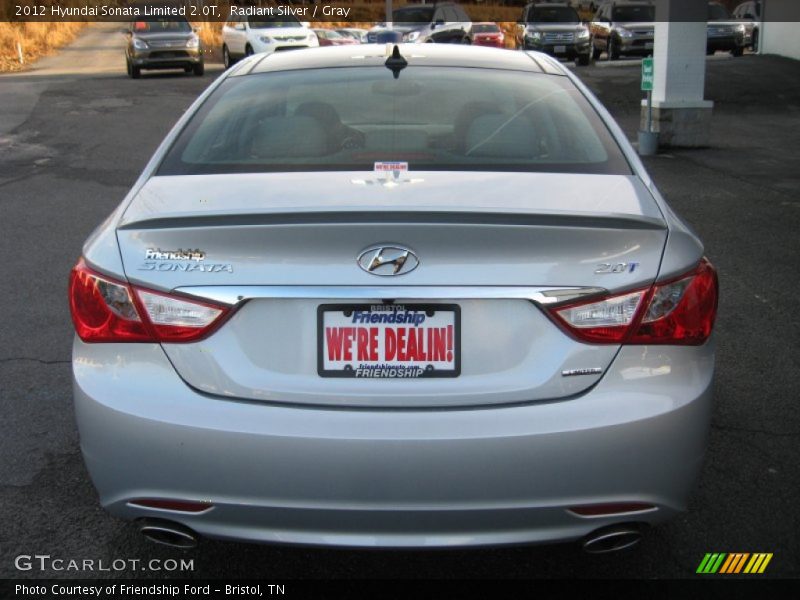 Radiant Silver / Gray 2012 Hyundai Sonata Limited 2.0T