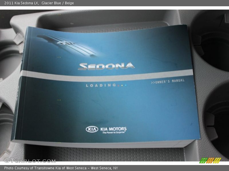Glacier Blue / Beige 2011 Kia Sedona LX