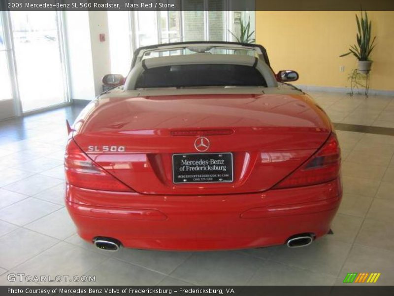 Mars Red / Stone 2005 Mercedes-Benz SL 500 Roadster