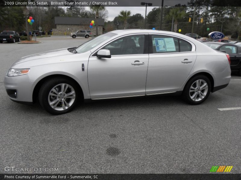 Brilliant Silver Metallic / Charcoal Black 2009 Lincoln MKS Sedan