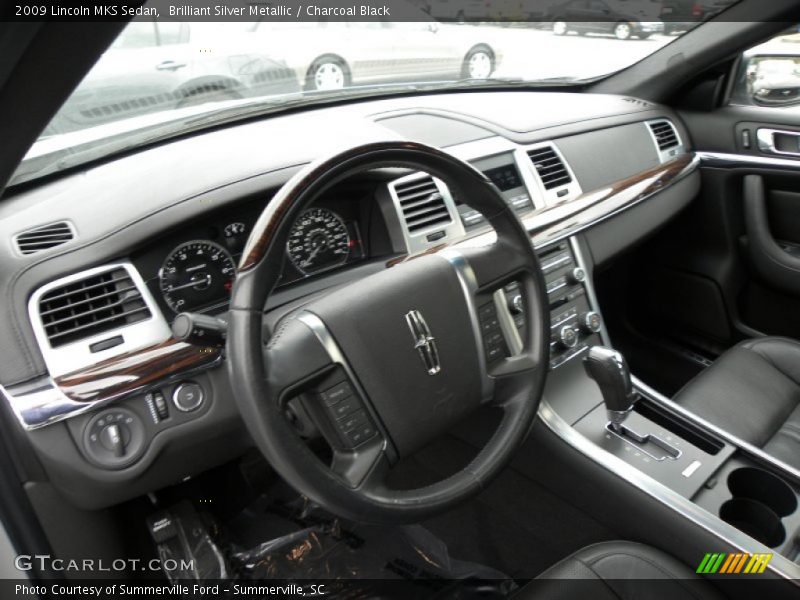 Brilliant Silver Metallic / Charcoal Black 2009 Lincoln MKS Sedan