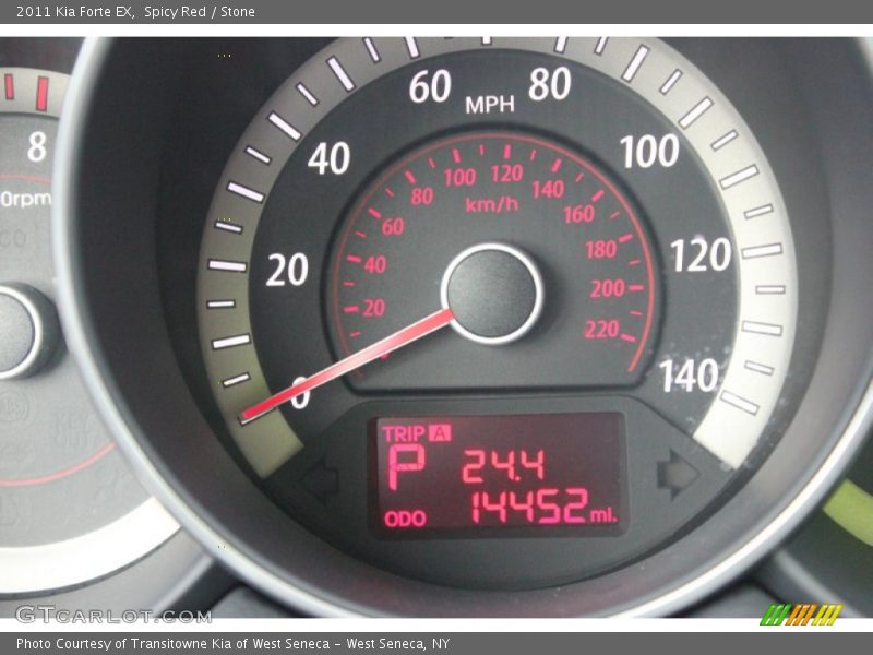 Spicy Red / Stone 2011 Kia Forte EX
