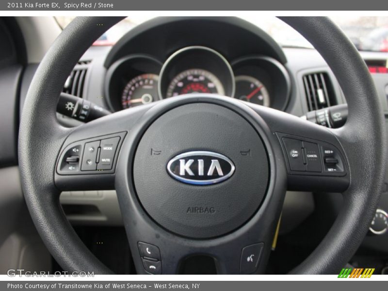 Spicy Red / Stone 2011 Kia Forte EX