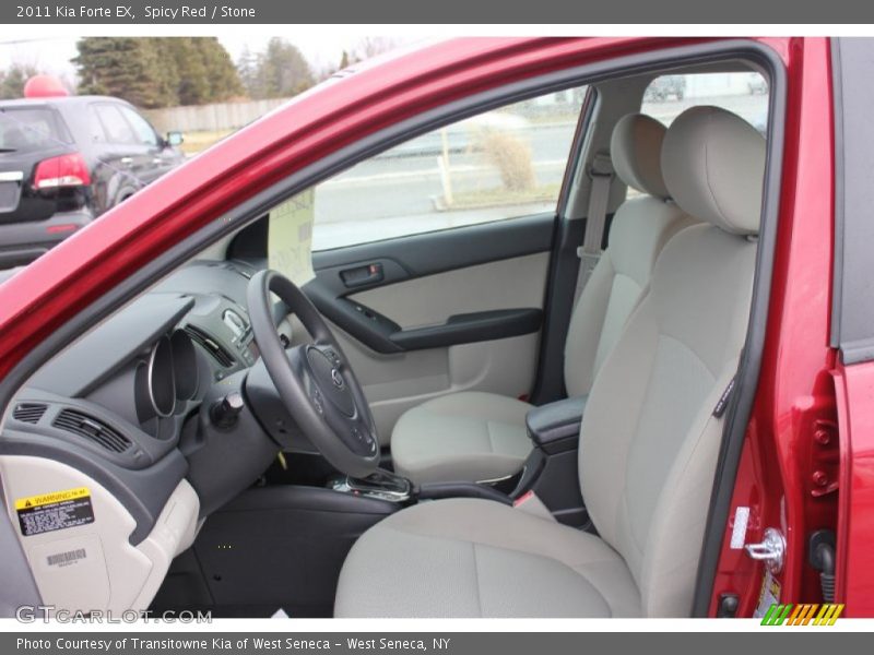 Spicy Red / Stone 2011 Kia Forte EX