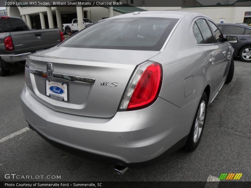Brilliant Silver Metallic / Charcoal Black 2009 Lincoln MKS Sedan