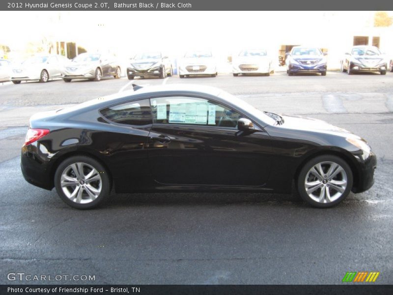 Bathurst Black / Black Cloth 2012 Hyundai Genesis Coupe 2.0T