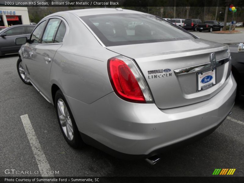 Brilliant Silver Metallic / Charcoal Black 2009 Lincoln MKS Sedan