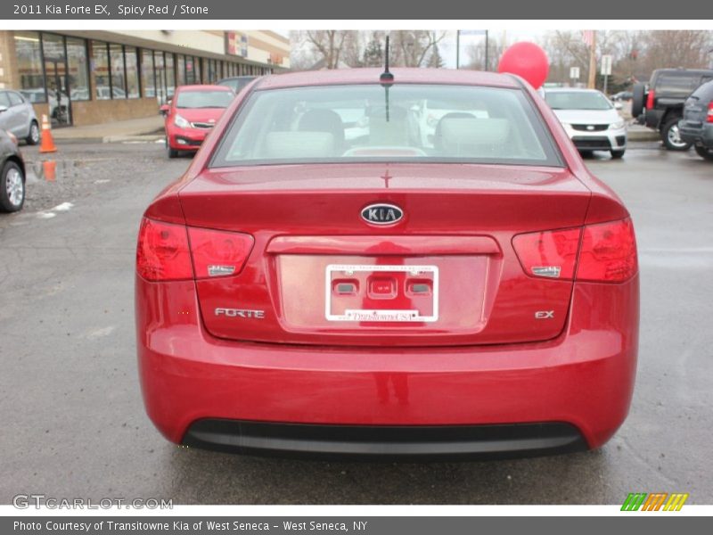 Spicy Red / Stone 2011 Kia Forte EX