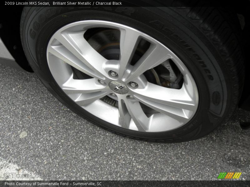 Brilliant Silver Metallic / Charcoal Black 2009 Lincoln MKS Sedan