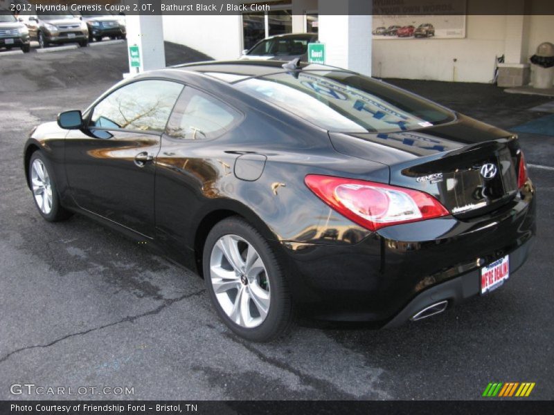 Bathurst Black / Black Cloth 2012 Hyundai Genesis Coupe 2.0T