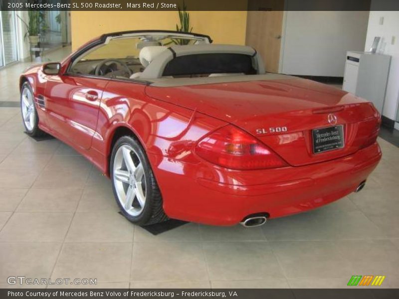 Mars Red / Stone 2005 Mercedes-Benz SL 500 Roadster