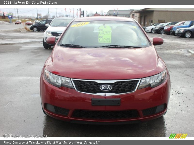 Spicy Red / Stone 2011 Kia Forte EX