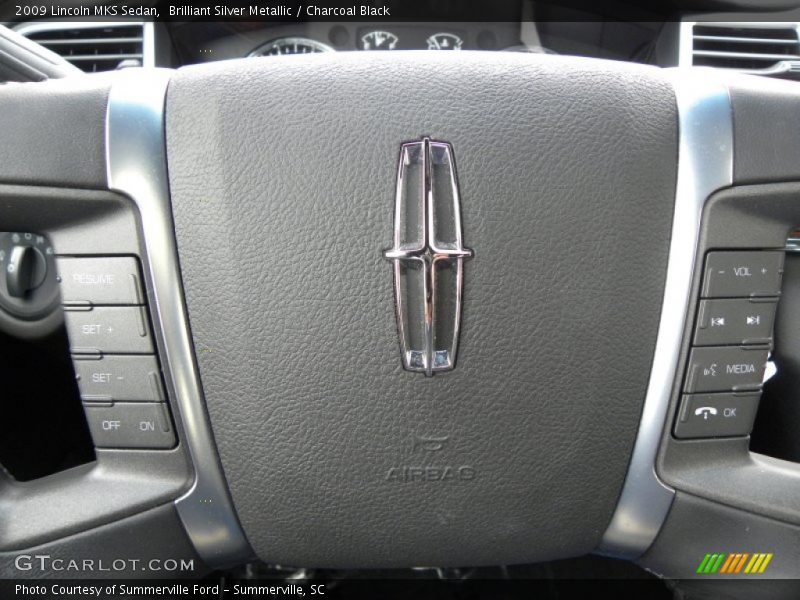 Brilliant Silver Metallic / Charcoal Black 2009 Lincoln MKS Sedan