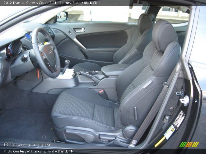 Front Seat of 2012 Genesis Coupe 2.0T